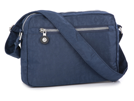 Tasche Street leichte touristische Stoff Umhängetasche navy blau